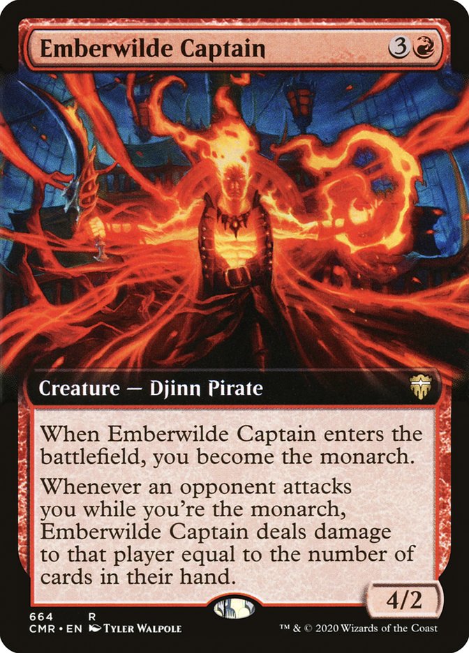 Emberwilde Captain (Extended Art) (CMR-664) - Commander Legends: (Extended Art)