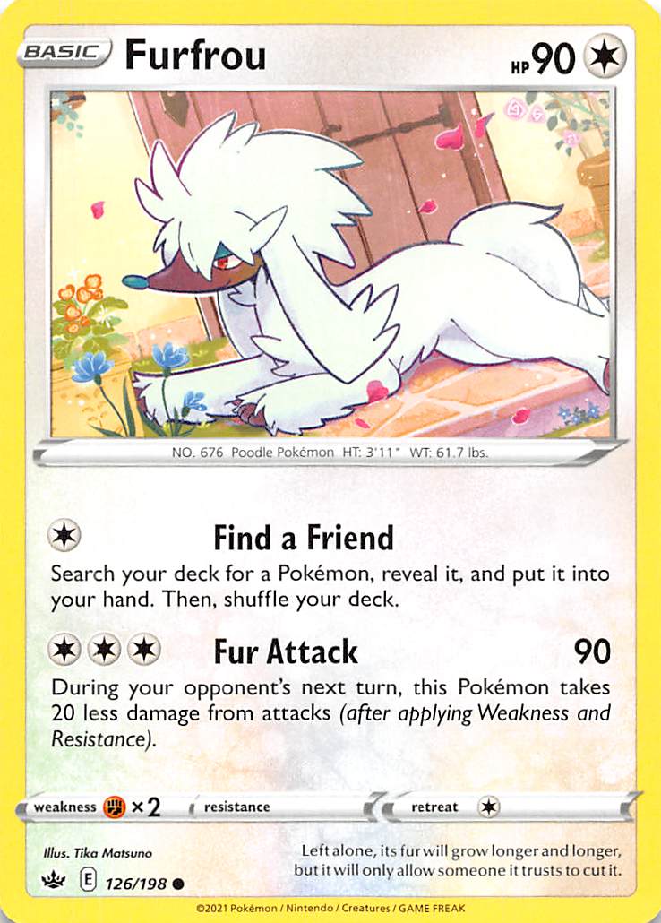 Furfrou 126/198 - SWSH06 Chilling Reign