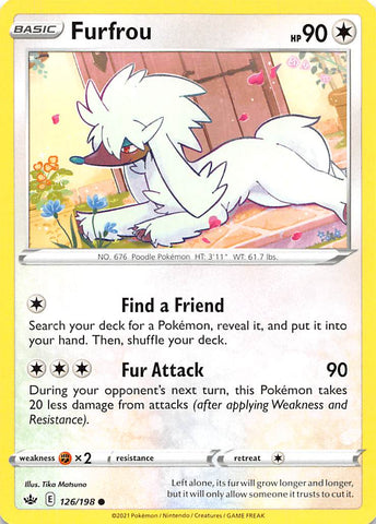 Furfrou 126/198 - SWSH06 Chilling Reign