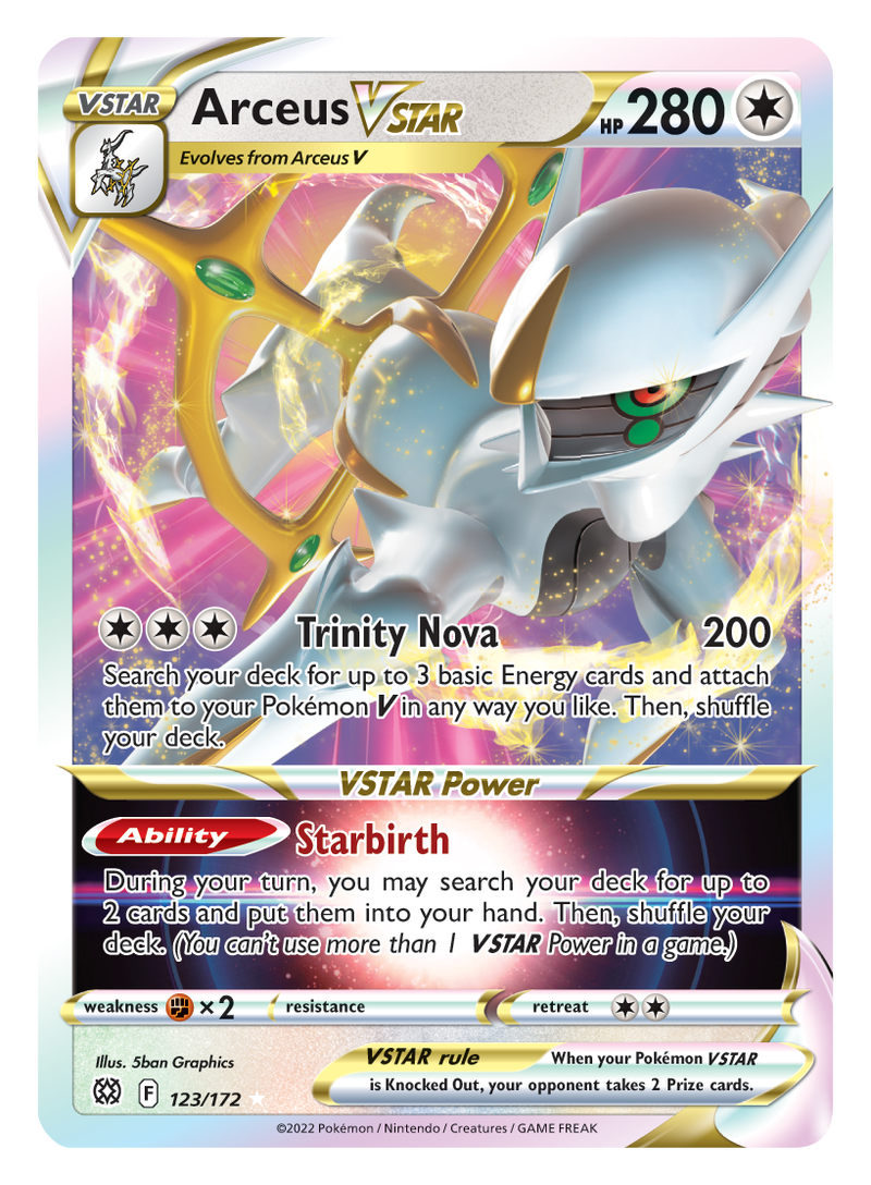 Arceus VSTAR - 123/172 - Jumbo Cards Holofoil