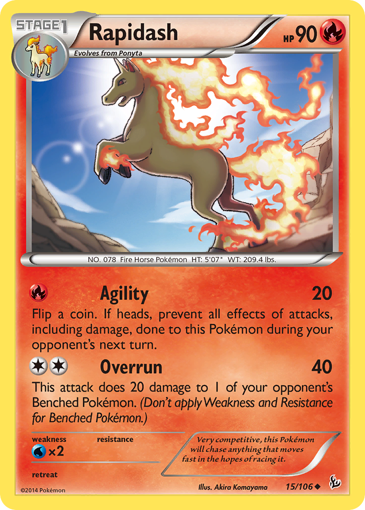 Rapidash 15/106 - XY  Flashfire