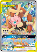 Mega Lopunny & Jigglypuff GX (Alternate Full Art)/236 - SM  Cosmic Eclipse Holofoil