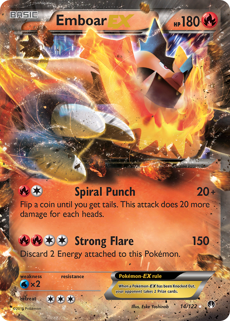 Emboar EX 14/122 - XY  BREAKpoint Holofoil