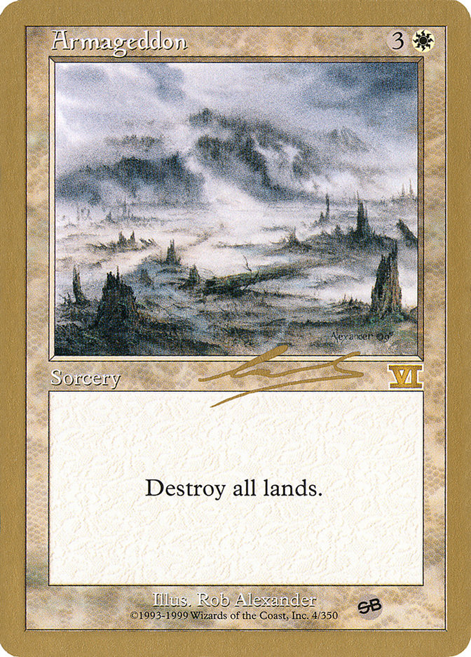 Armageddon - 2000 Nicolas Labarre (6ED) (SB) (WCD-) - World Championship Decks 2000