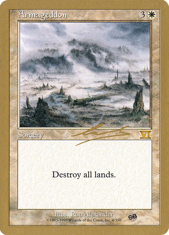 Armageddon - 2000 Nicolas Labarre (6ED) (SB) (WCD-) - World Championship Decks 2000