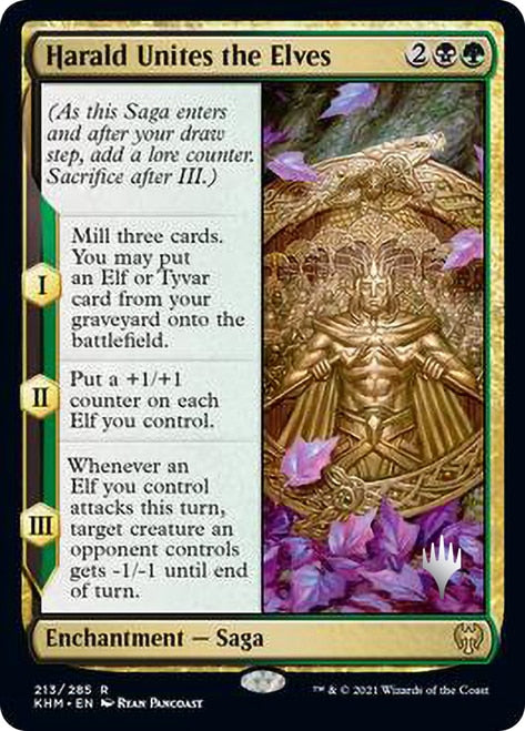 Harald Unites the Elves (PPKHM-213) - Kaldheim Promos