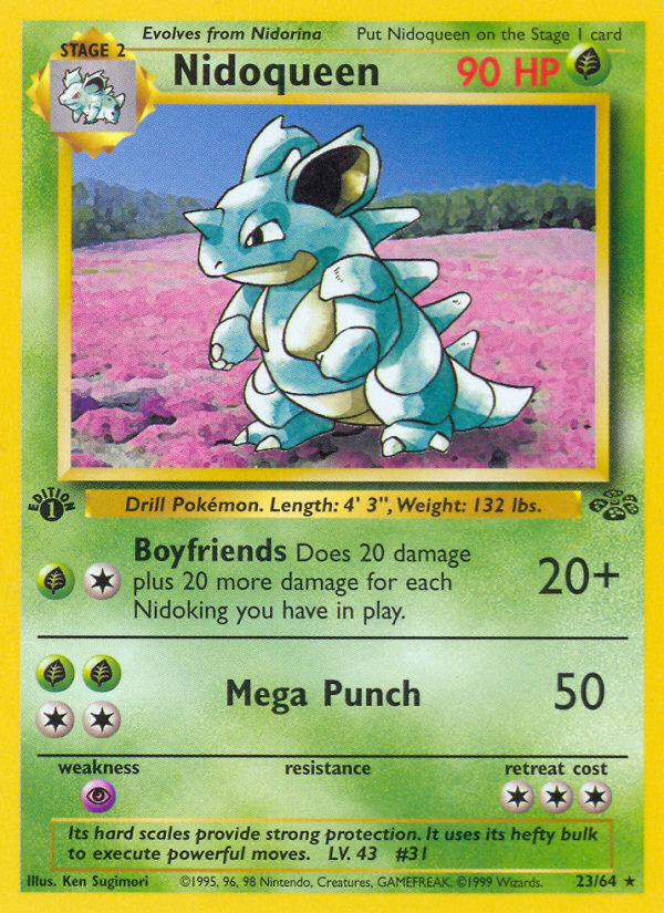 Nidoqueen (23) 23/64 - Jungle 1st Edition