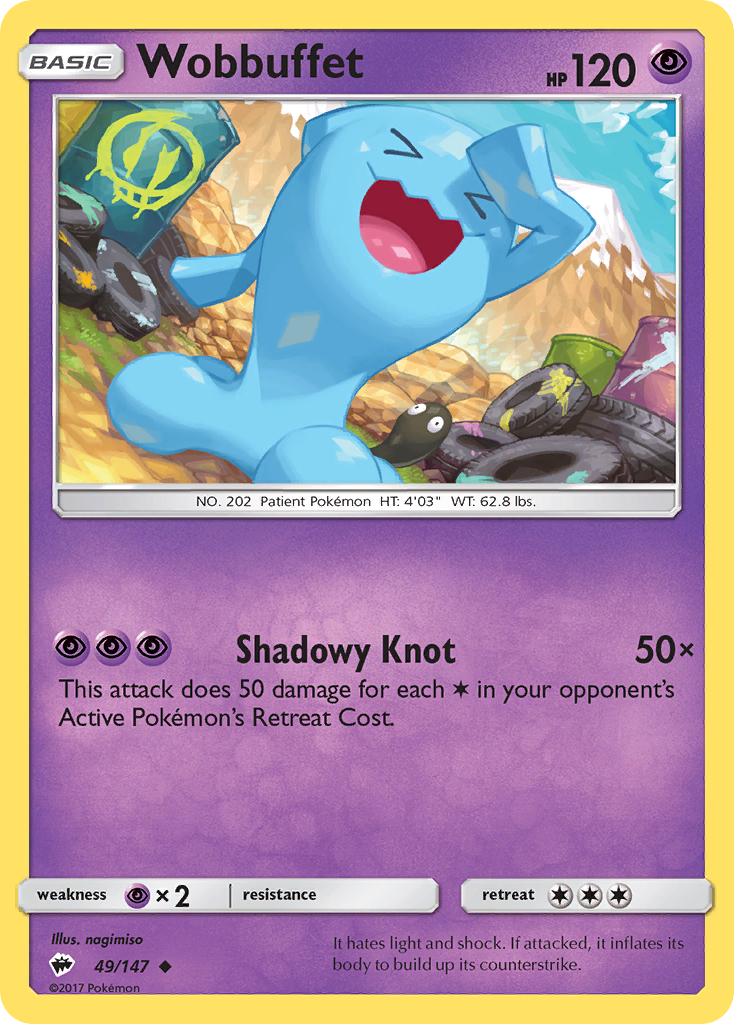 Wobbuffet 49/147 - SM  Burning Shadows