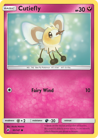 Cutiefly 95/147 - SM  Burning Shadows