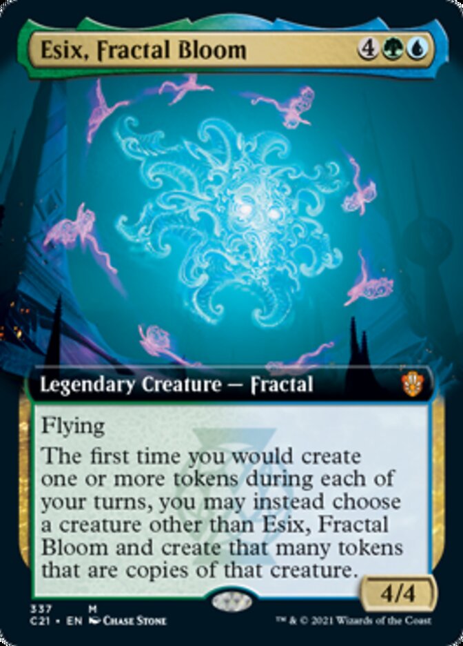 Esix, Fractal Bloom (Extended Art) (C21-337) - Commander 2021: (Extended Art)