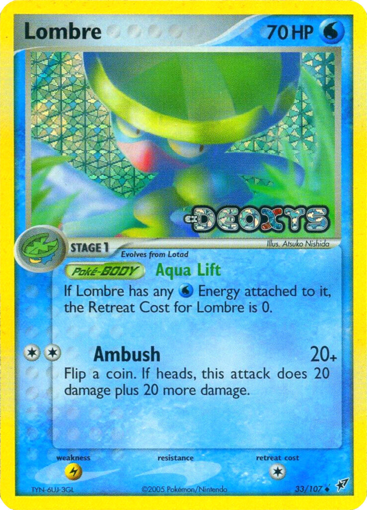 Lombre - 033/107/107 - Deoxys Reverse Holofoil