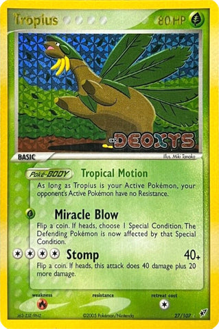 Tropius/107 - Deoxys Reverse Holofoil