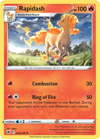Rapidash 22/189 - SWSH10 Astral Radiance