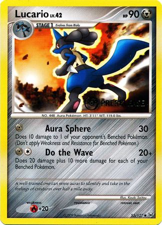 Lucario - 53/127 (Prerelease) - Diamond and Pearl Promos