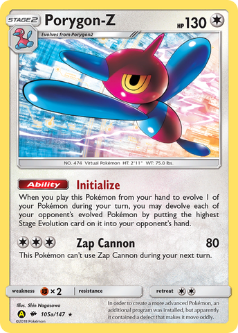 Porygon-Z - 105a/147/147 - Alternate Art Promos Holofoil