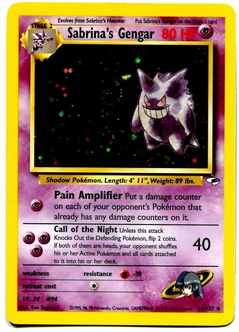 Sabrina's Gengar 14/132 - Gym Heroes