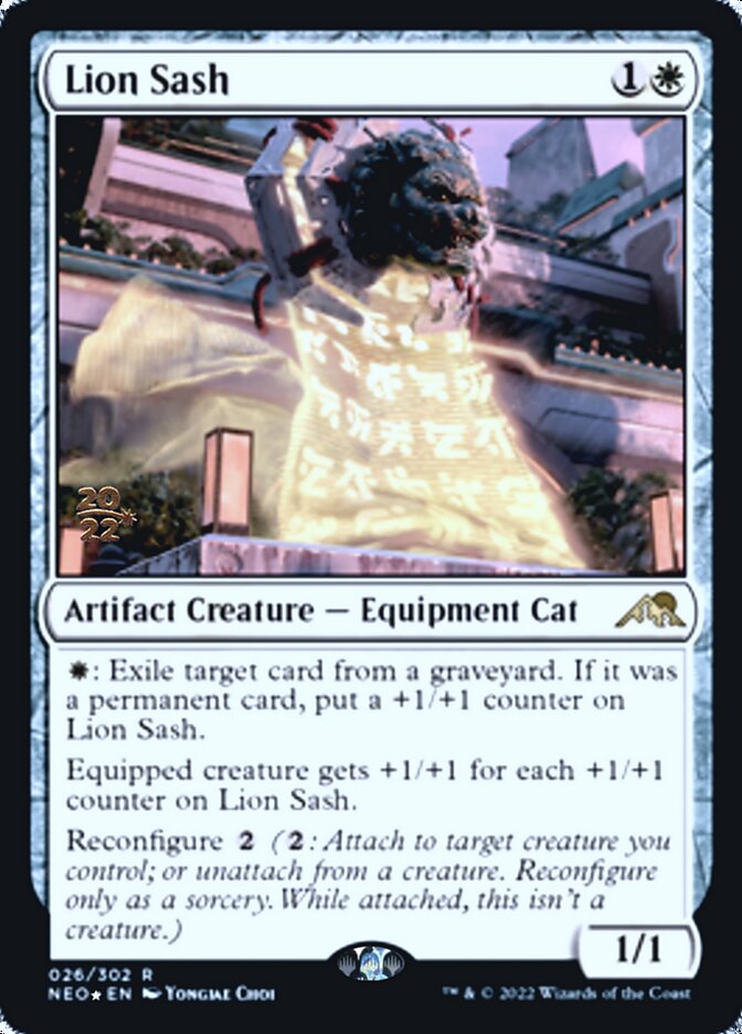 Lion Sash (PRE-026) - Kamigawa: Neon Dynasty Promos Foil