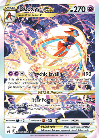 Deoxys VSTAR GG46/70 - SWSH Crown Zenith Galarian Gallery Holofoil