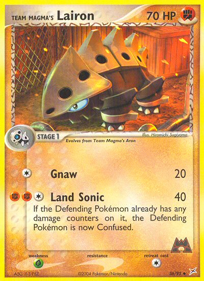 Team Magma's Lairon - 36/95/95 - Team Magma vs Team Aqua