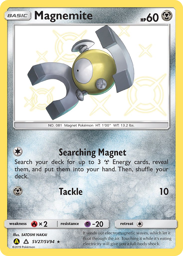 Magnemite SV27/94 - Hidden Fates Shiny Vault Holofoil