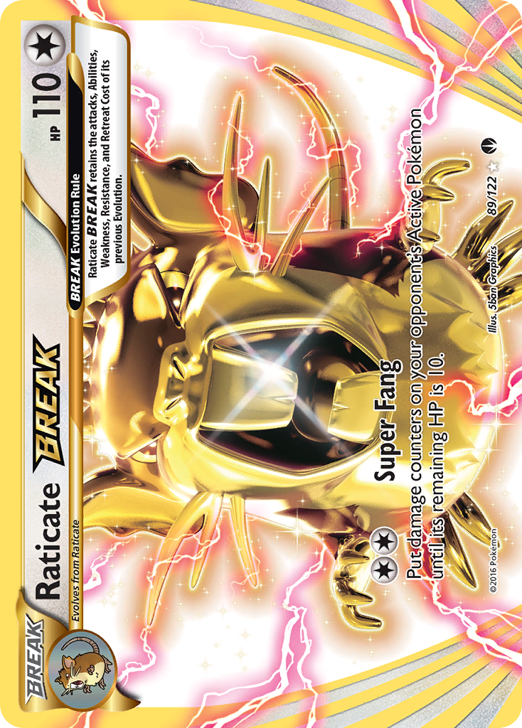 Raticate BREAK 89/122 - XY  BREAKpoint Holofoil