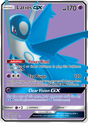 Latios GX (Full Art)/236 - SM  Unified Minds Holofoil