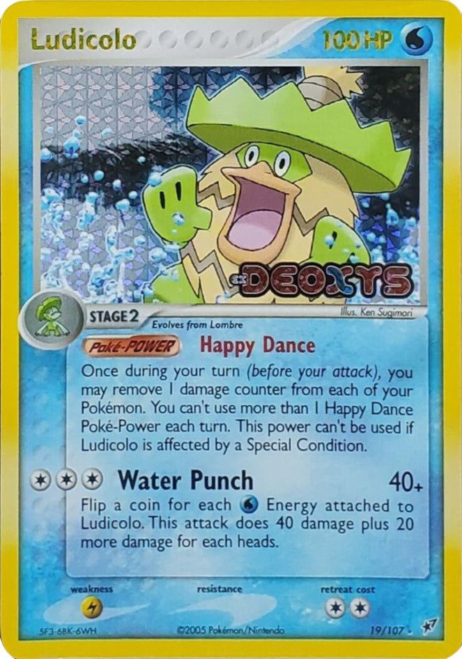Ludicolo - 019/107/107 - Deoxys Reverse Holofoil