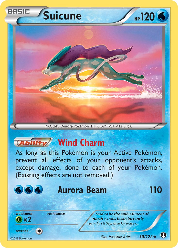 Suicune - 30/122 (Cosmos Holo) 30 - Blister Exclusives Holofoil