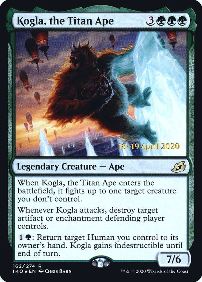 Kogla, the Titan Ape (PRE-162) - Ikoria: Lair of Behemoths Promos Foil