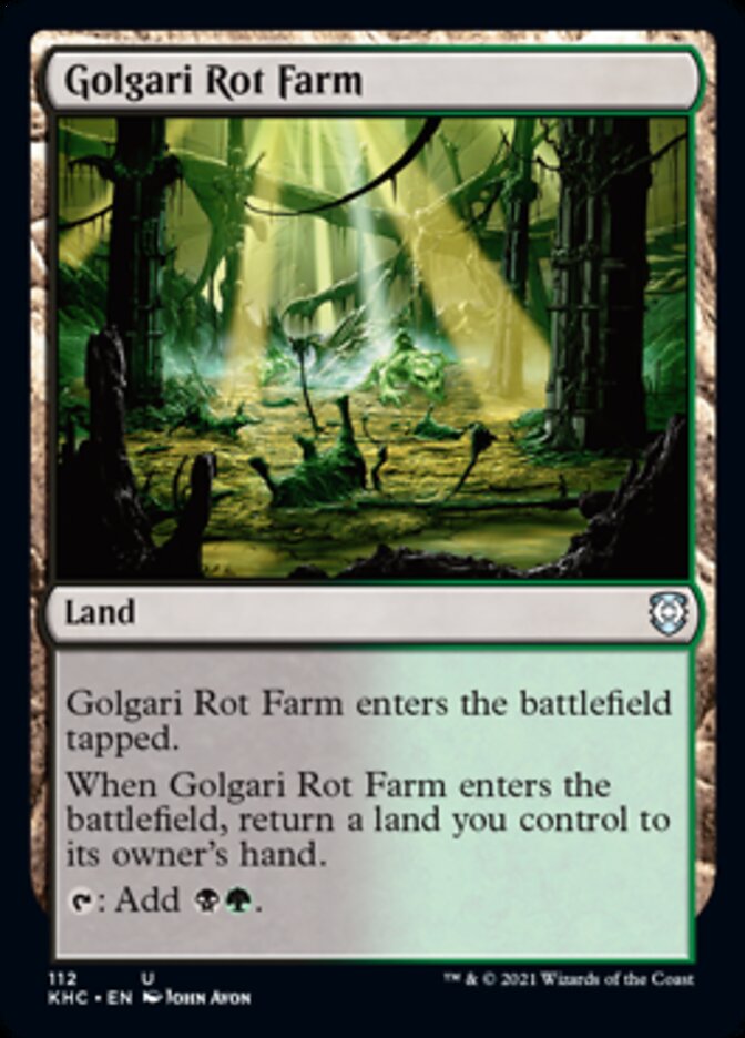 Golgari Rot Farm (KHC-112) - Kaldheim Commander