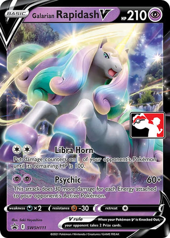 Galarian Rapidash V - Prize Pack Series Cards Holofoil