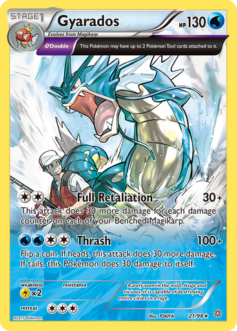 Gyarados (21) 21/98 - XY  Ancient Origins Holofoil
