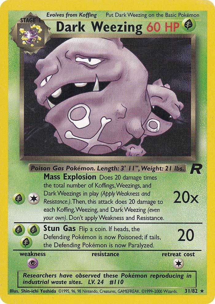 Dark Weezing (31) 31/82 - Team Rocket Unlimited