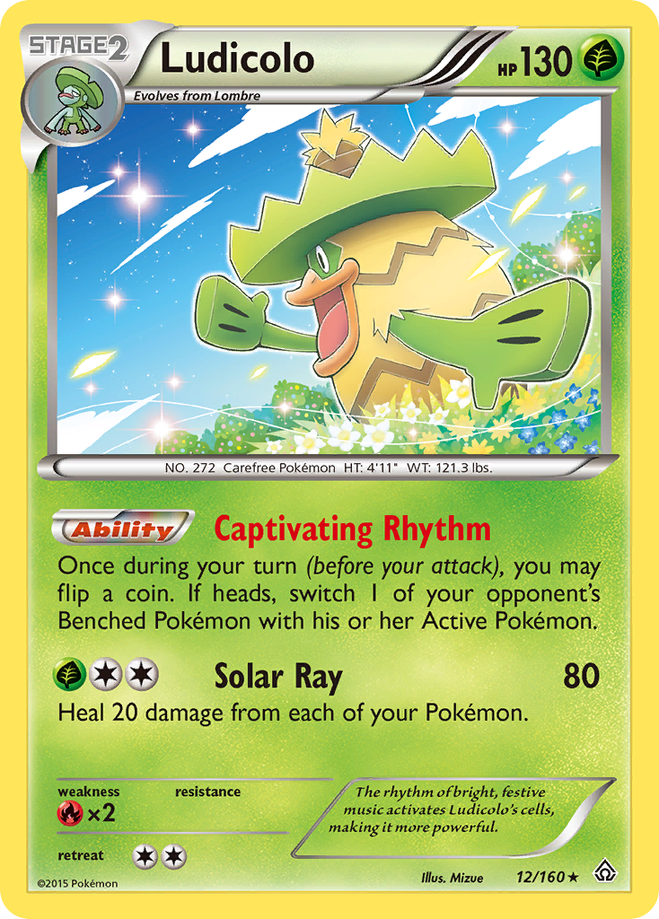 Ludicolo/160 - XY  Primal Clash Holofoil