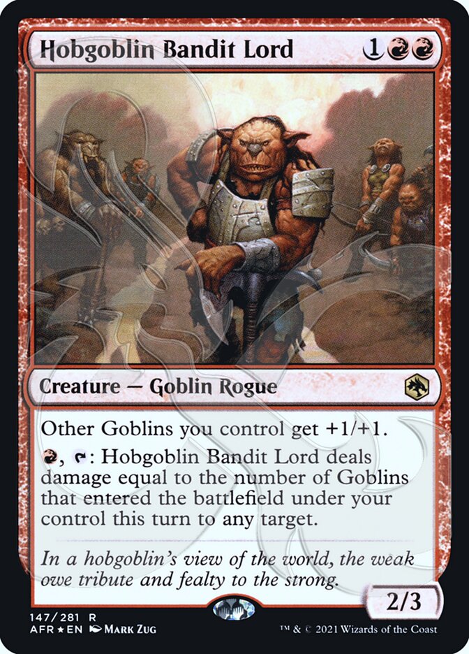 Hobgoblin Bandit Lord (AFR&-147) - Adventures in the Forgotten Realms Promos Foil