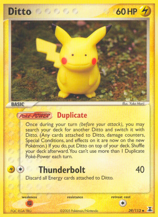 Ditto - 039/113 (Pikachu) 39/113 - Delta Species