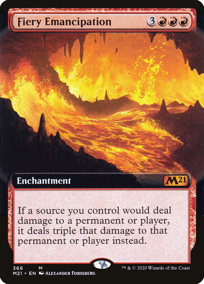 Fiery Emancipation (Extended Art) (M21-366) - Core Set 2021: (Extended Art)