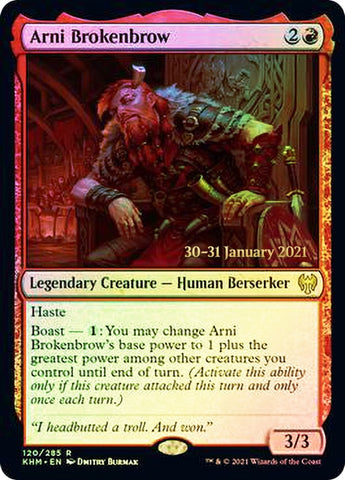 Arni Brokenbrow (PRE-120) - Kaldheim Promos Foil