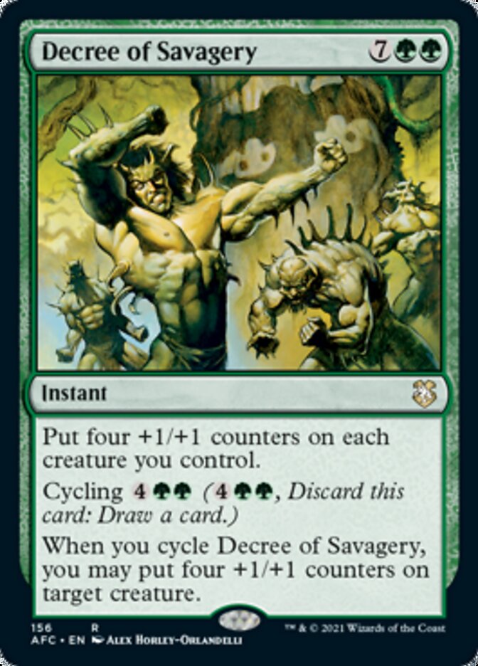 Decree of Savagery (AFC-156) - Forgotten Realms Commander
