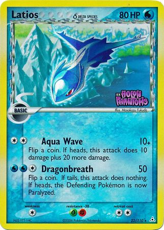Latios (Delta Species) 22/110 - Holon Phantoms Reverse Holofoil