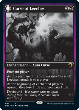 Curse of Leeches (DBL-094) - Innistrad: Double Feature: (Double Faced Transform)