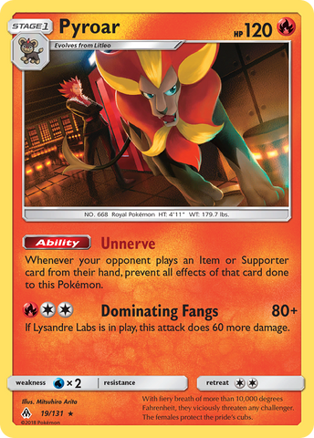 Pyroar/131 - SM  Forbidden Light Holofoil