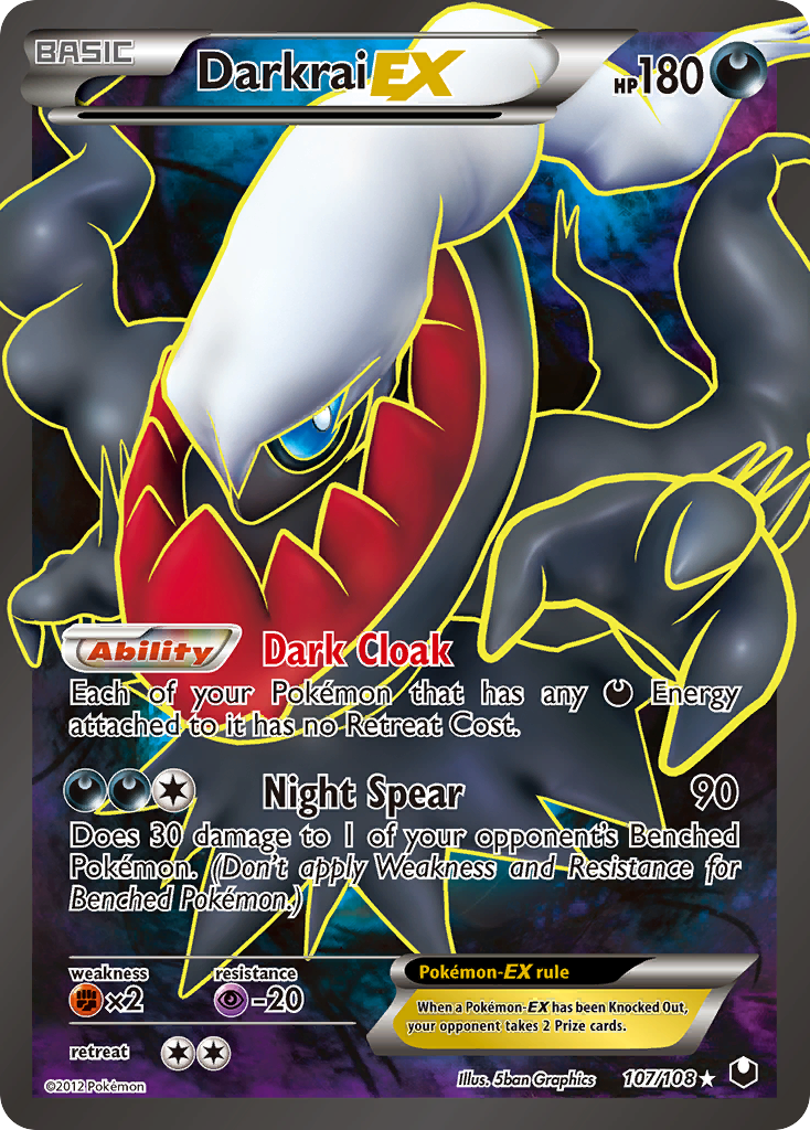 Darkrai EX (107 Full Art)/108 - Dark Explorers Holofoil