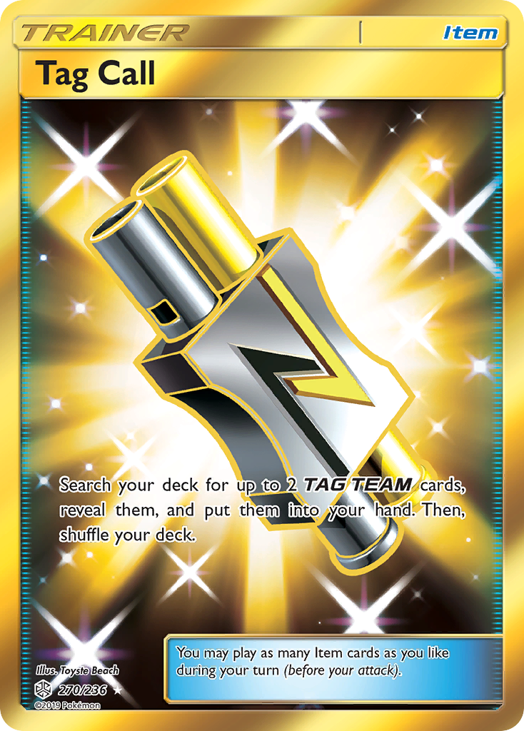 Tag Call (Secret) 270/236 - SM  Cosmic Eclipse Holofoil