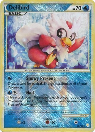 Delibird - 39/123 (League Promo) 39 - League & Championship Cards Reverse Holofoil
