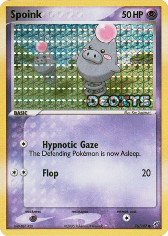 Spoink 76/107 - Deoxys Reverse Holofoil