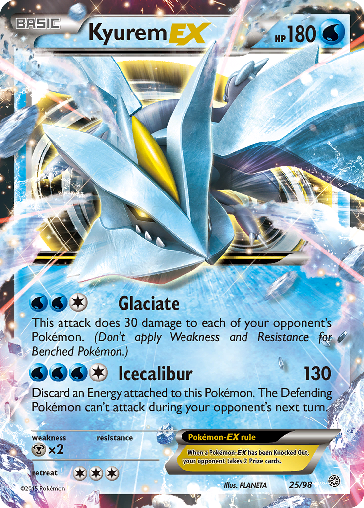Kyurem EX 25/98 - XY  Ancient Origins Holofoil