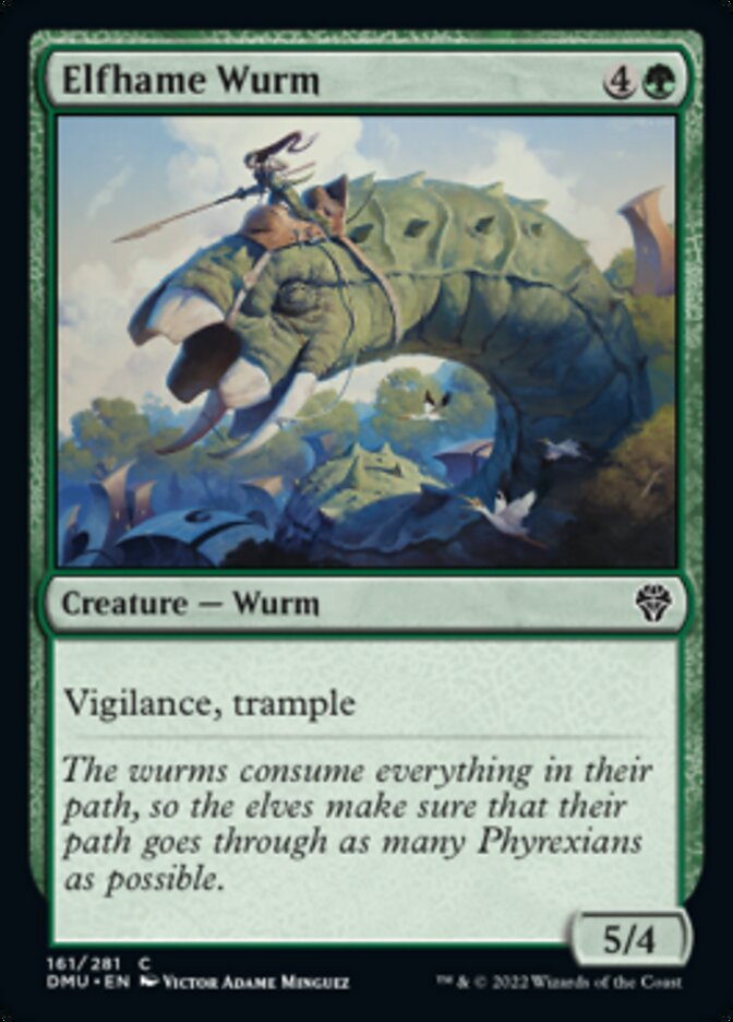 Elfhame Wurm (DMU-161) - Dominaria United