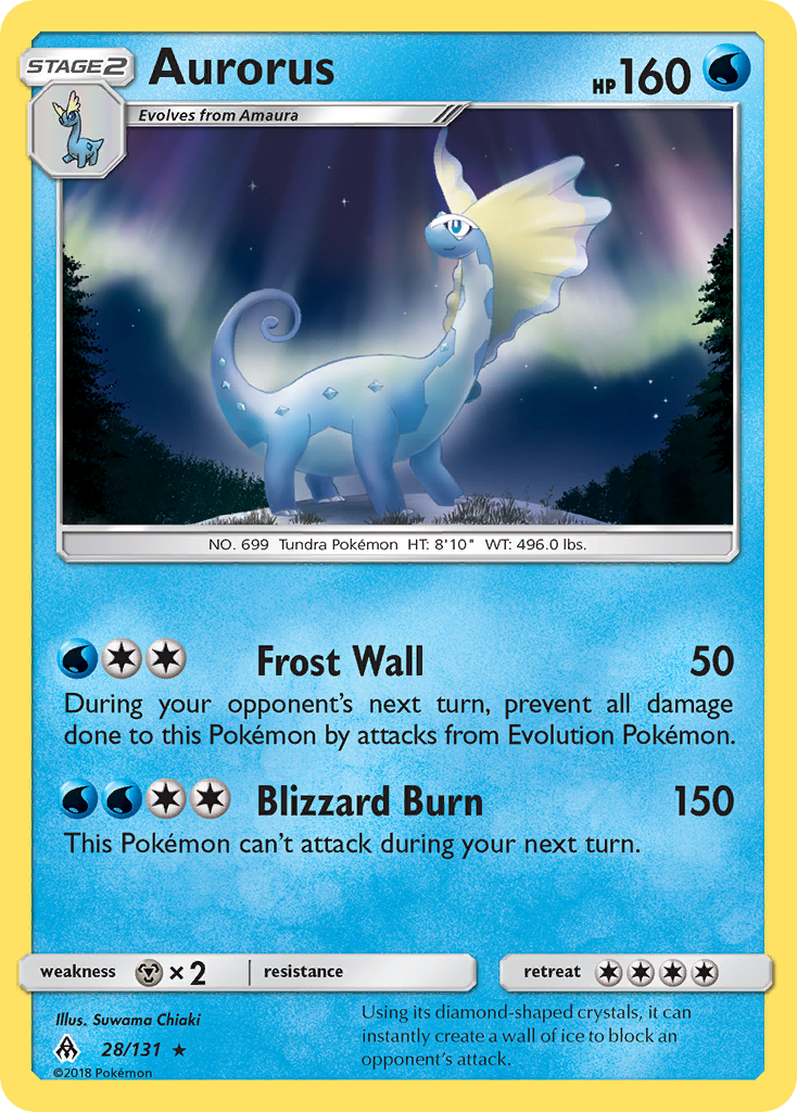 Aurorus 28/131 - SM  Forbidden Light Holofoil