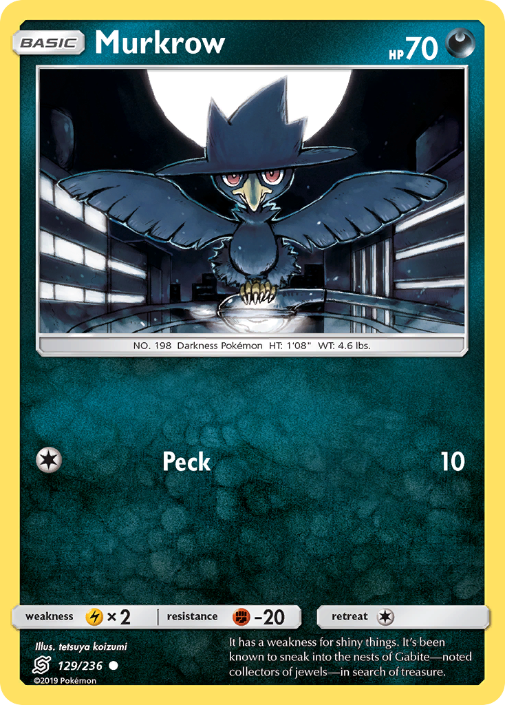 Murkrow (129) 129/236 - SM  Unified Minds